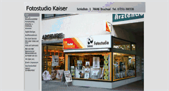 Desktop Screenshot of fotostudio-kaiser.de